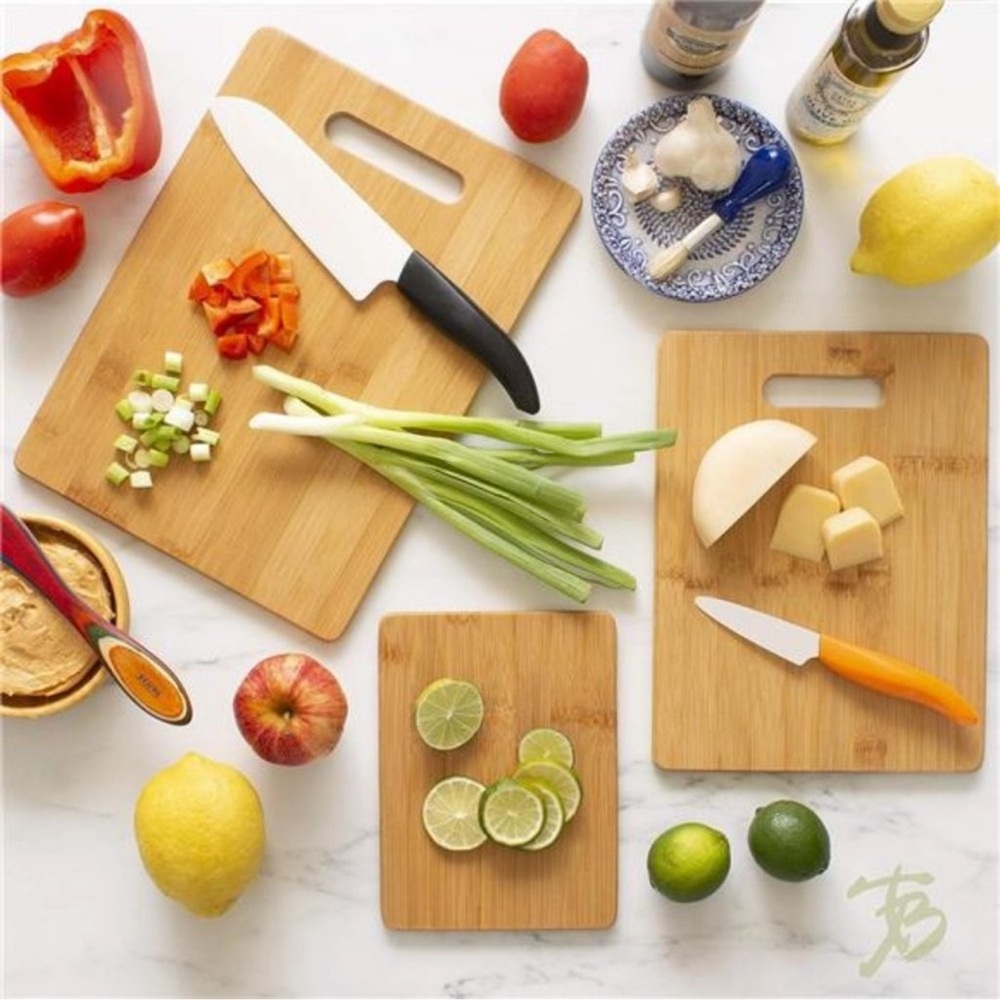 New(Brookstone)
3PC Bamboo Cutting Board Set/SIZE/ S-10”X8”M-13”X10”L16”X12”